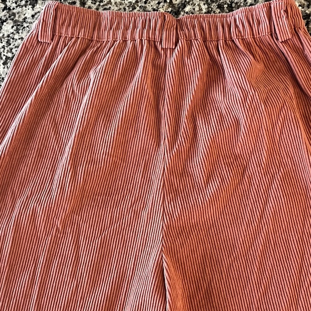 NWT Halara Corduroy Casual Pants Womens XL Pink Mid Rise Zipper Pocket - Picture 3 of 11